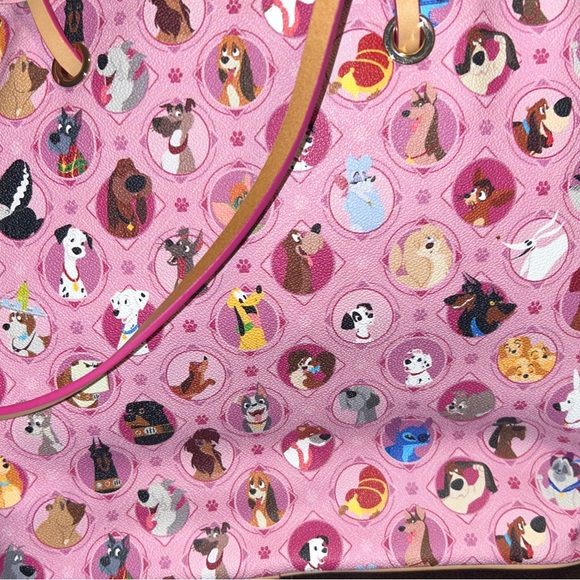 Disney Dogs Pink Dooney & Bourke Large Tote *Limited Edition* - Picture 3 of 4